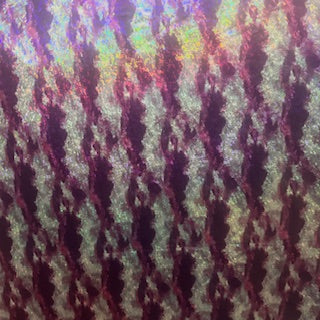 Aurora Light Tye Dye 4 Way Stretch Hologram Foil fabric| Spandex Palace