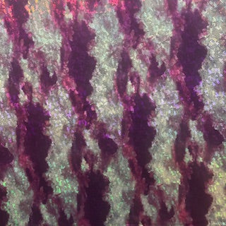 Aurora Light Tye Dye 4 Way Stretch Hologram Foil fabric| Spandex Palace