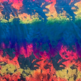 Superior 4 Way Stretch Nylon spandex Tie Dye Laser Hologram Fabric | Spandex Palace