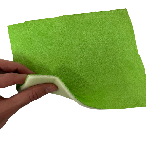 Lime Green Luxury Stretch Suede Foam Backed Headliner Fabric