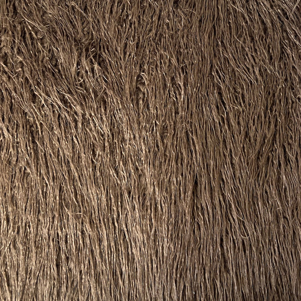 Brown Mongolian Long Pile Faux Fur Fabric