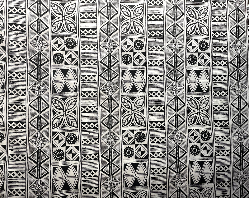 Traditional Polynesian Tapa Fabric | Polyester  |  Spandex Palace