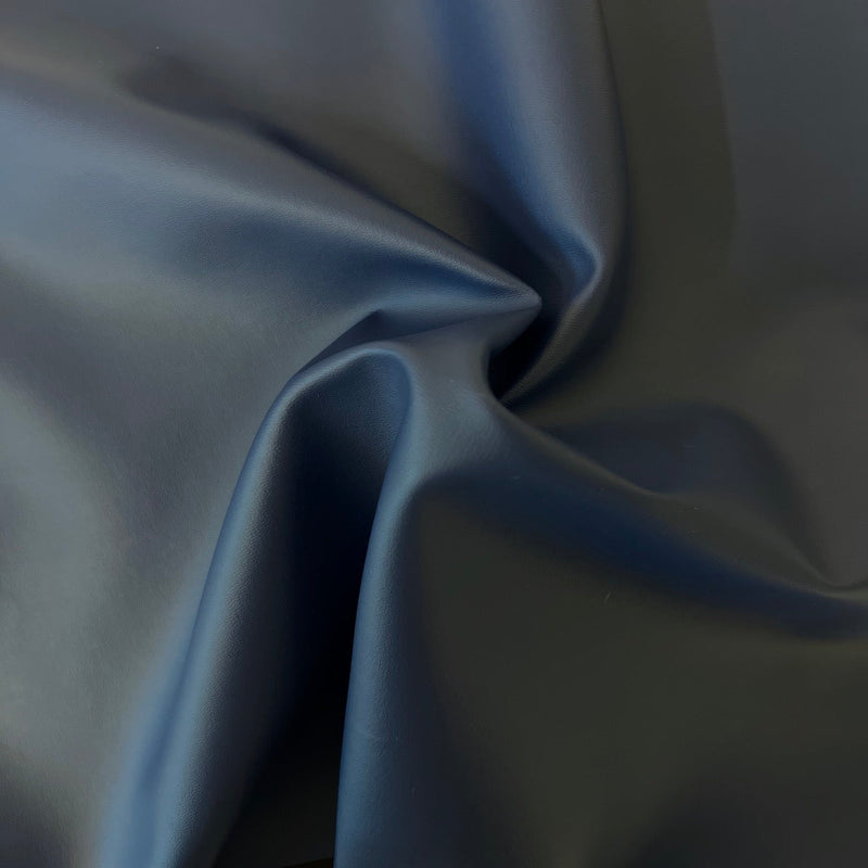 Navy Blue Soft Skin Faux Leather Vinyl Fabric