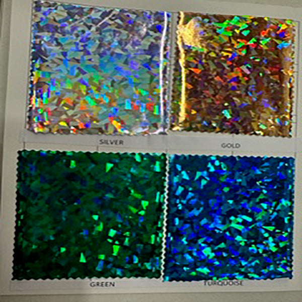 Stretch Vinyl Broken Glass Hologram Color Card | Spandex Palace Page 1
