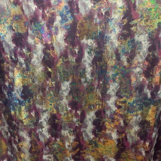 Crystal 4 Way Stretch Tye Dye Splash Multi Foil Fabric | Spandex Palace