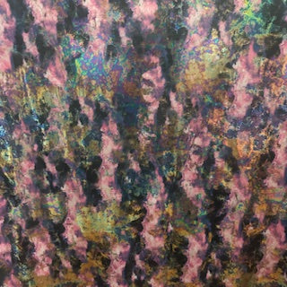 Crystal 4 Way Stretch Tye Dye Splash Multi Foil Fabric | Spandex Palace