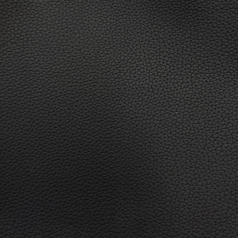 Black Pebble Grain Textured Faux Leather Vinyl Fabric