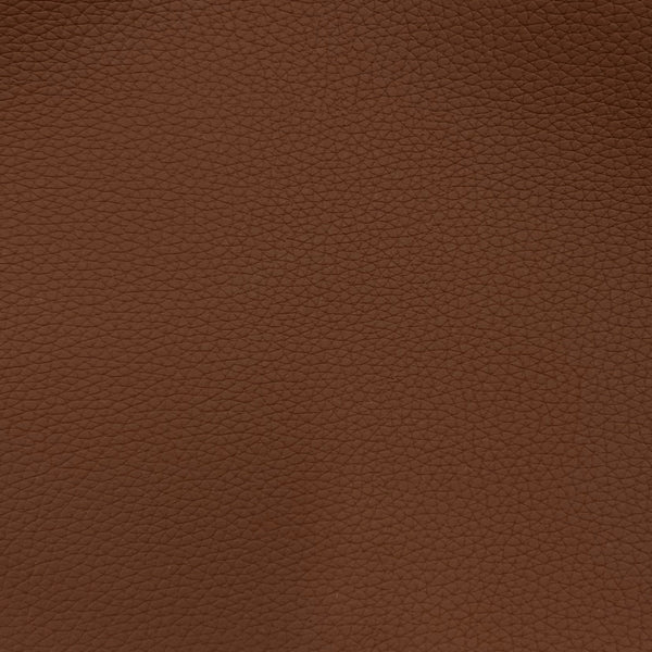 Brick Brown Pebble Grain Textured Faux Leather Vinyl Fabric