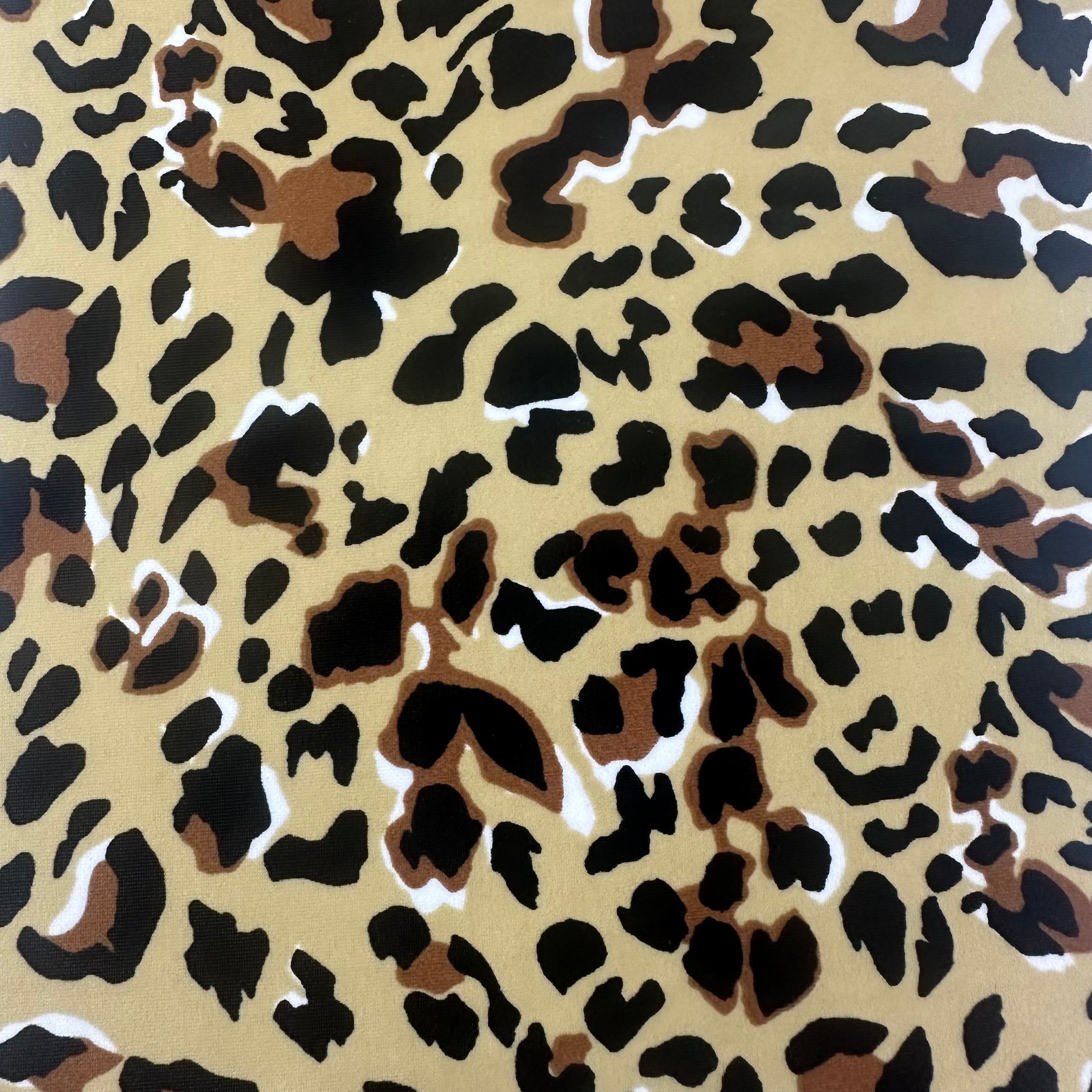 4 Way Stretch Swim Wear Leopardl Print Polyester Spandex Tricot Fabric | Spandex Palace