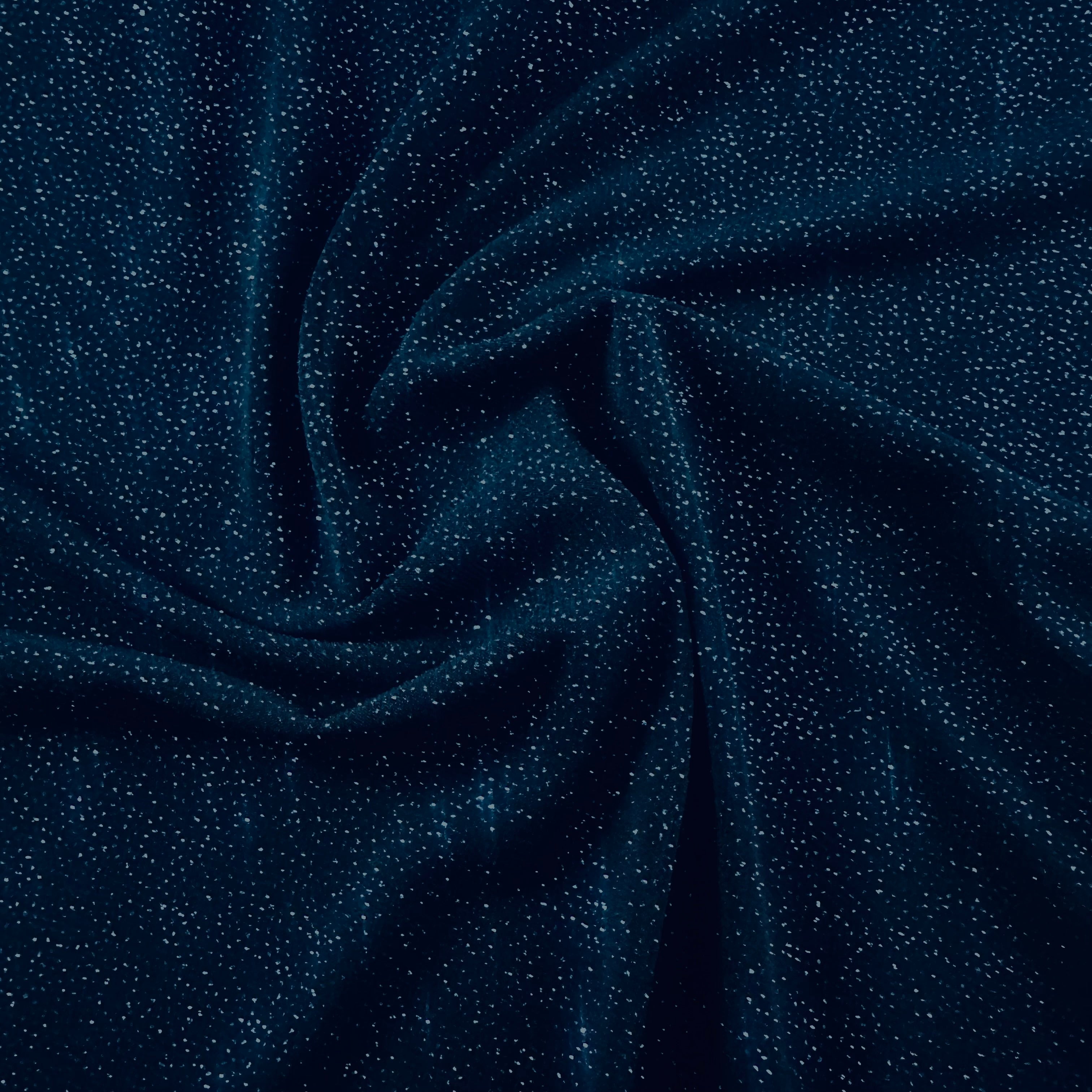 Stretch ITY Glitter Fabric Navy | Spandex Palace