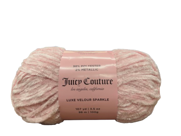 Juicy Couture Luxe Velour Sparkle Yarn - 107 Yards