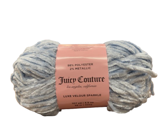 Juicy Couture Luxe Velour Sparkle Yarn - 107 Yards