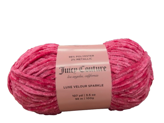 Juicy Couture Luxe Velour Sparkle Yarn - 107 Yards