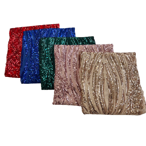 Nebill Stretch Sequins Lace Fabric