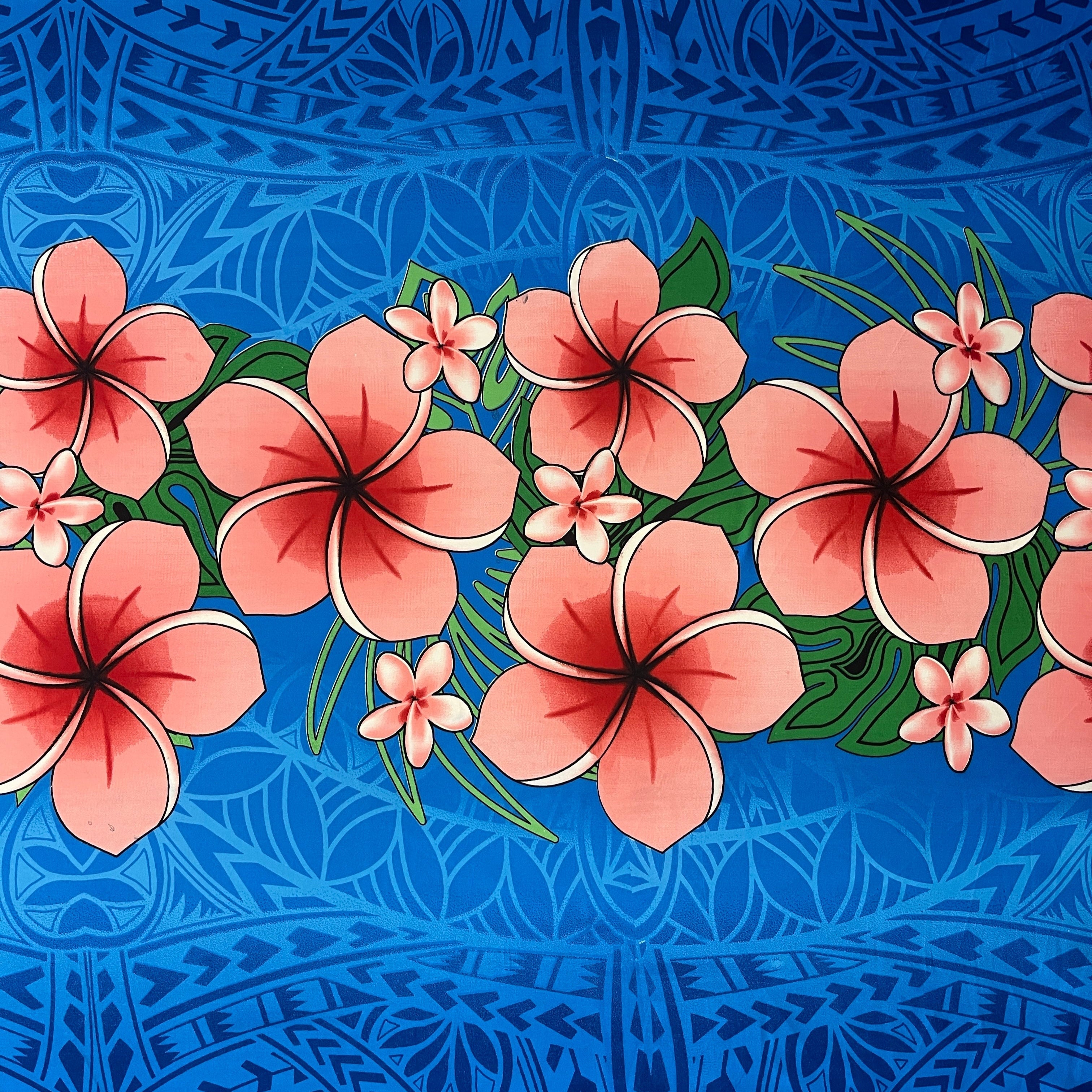 Plumeria Polyester Sarong | Islands Fabric