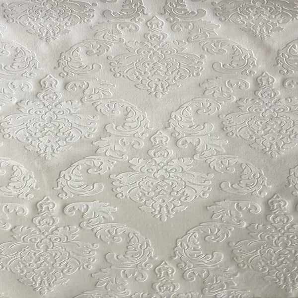 Damask Embossed Velvet Upholstery Drapery Fabric