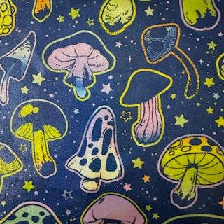 4-Way Stretch Mushroom Digital Print Spandex Tricot | Spandex Palace Royal