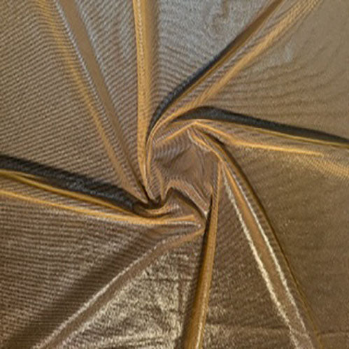 4 Way Stretch Nylon Spandex Titanium Foil | Spandex Palace Gold