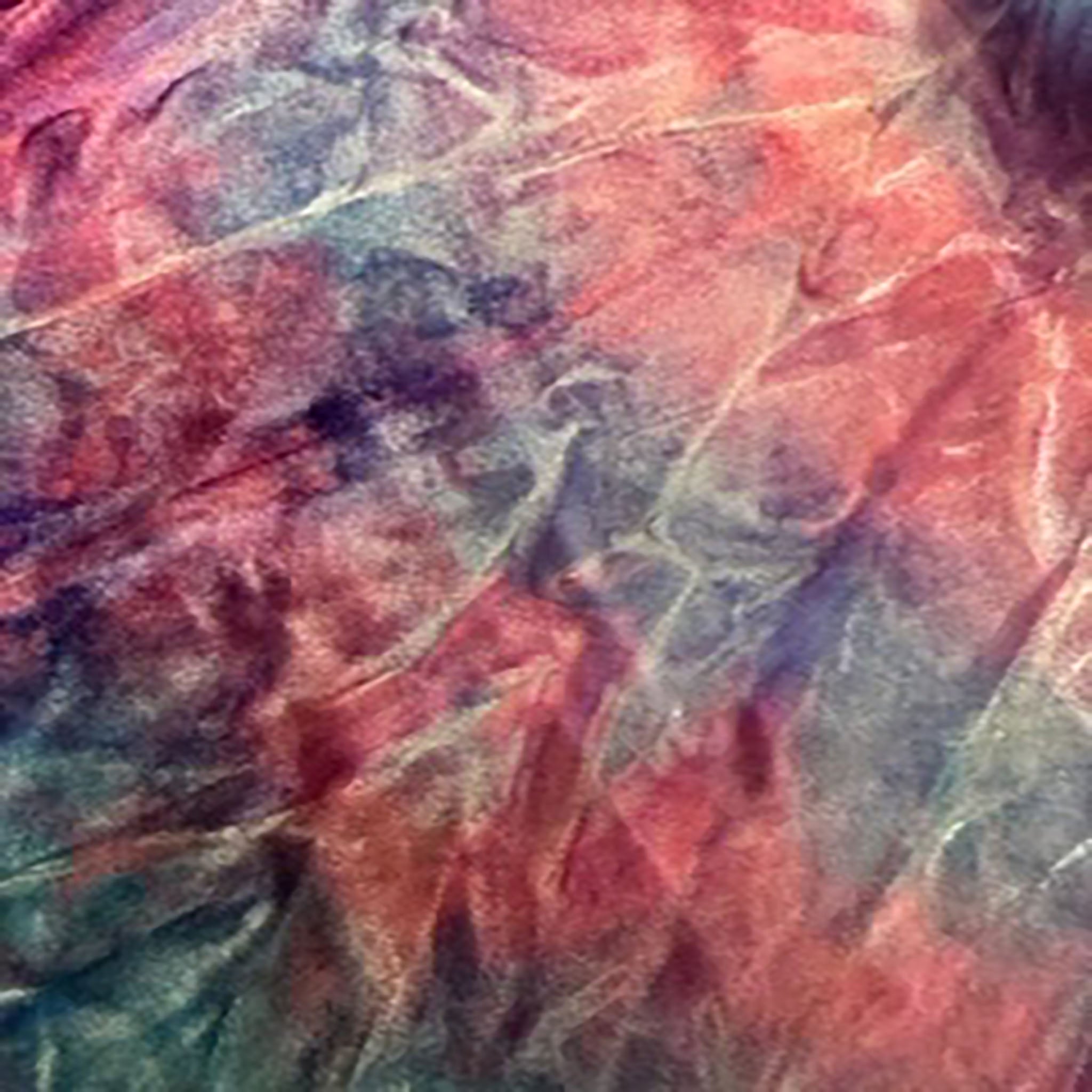 4 Way Stretch Polyester Spandex Tie Dye Velvet Fabric | Spandex Palace Lilac Pink Blue