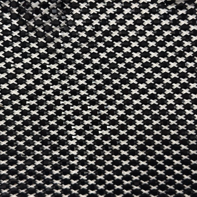Diamond Gem Rhinestone Fishnet Fabric