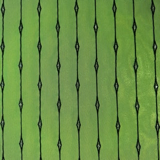 4 Way Stretch Mesh Fabric With Straight Flocking And Glitter | Spandex Palace Lime