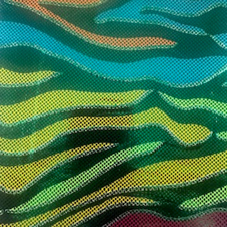 Fantastic Fever Stretch Polyester Spandex Foil Fabric | Spandex palace Green Foil