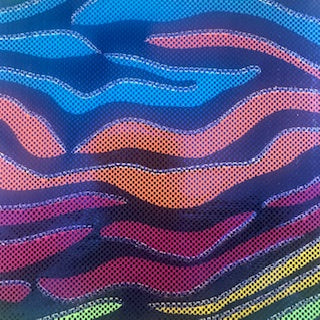 Fantastic Fever Stretch Polyester Spandex Foil Fabric | Spandex palace Royal Foil