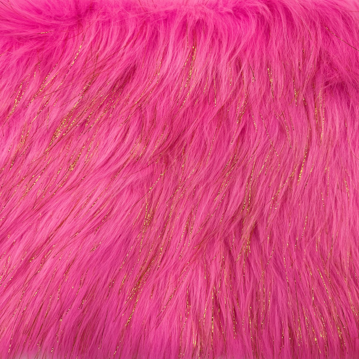 Tinsel Sparkle Glitter Long Pile Shaggy Faux Fur Fabric
