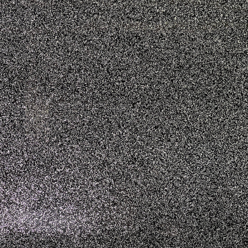 Black Sparkle Glitter Vinyl Fabric