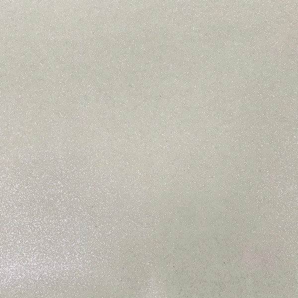 White Sparkle Glitter Vinyl Fabric