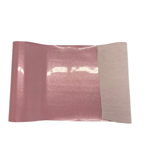 Light Pink Sparkle Glitter Vinyl Fabric