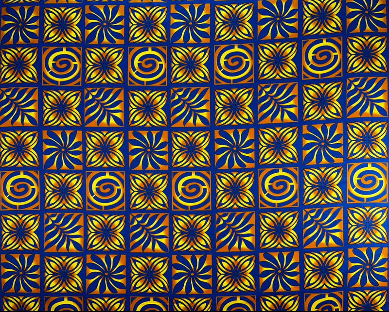 Traditional Polynesian Tapa checkered design Fabric| Cotton Light Barkcloth  | Spandex Palace