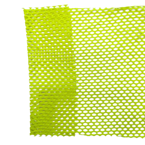 Neon Yellow Crochet Fishnet Netting Spandex Fabric