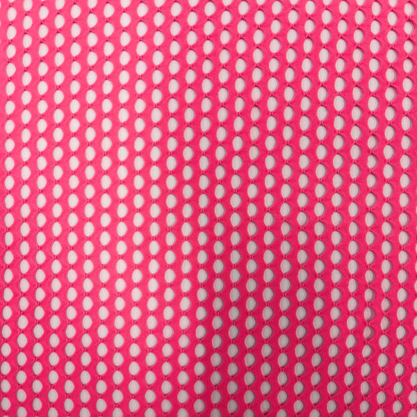 Neon Pink Crochet Fishnet Netting Spandex Fabric