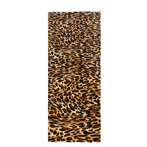 Snow Leopard Print Stretch Velvet Fabric