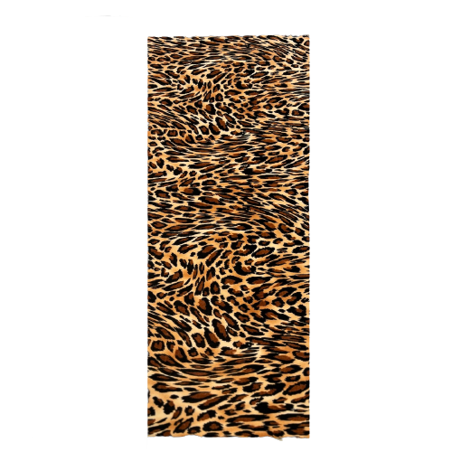 Leopard Print Stretch Velvet Fabric
