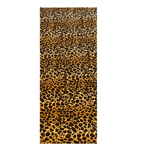 Wild Leopard Print Stretch Velvet Fabric