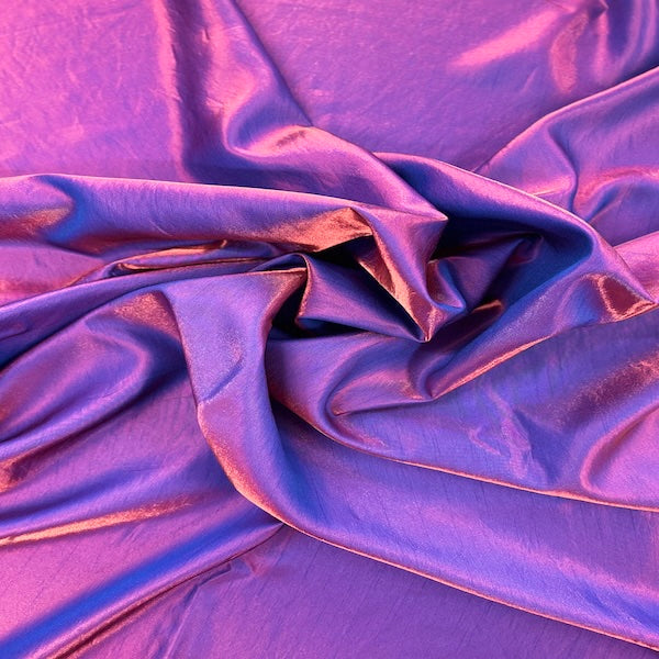 Liquid Reflective Dupioni Faux Silk Fabric