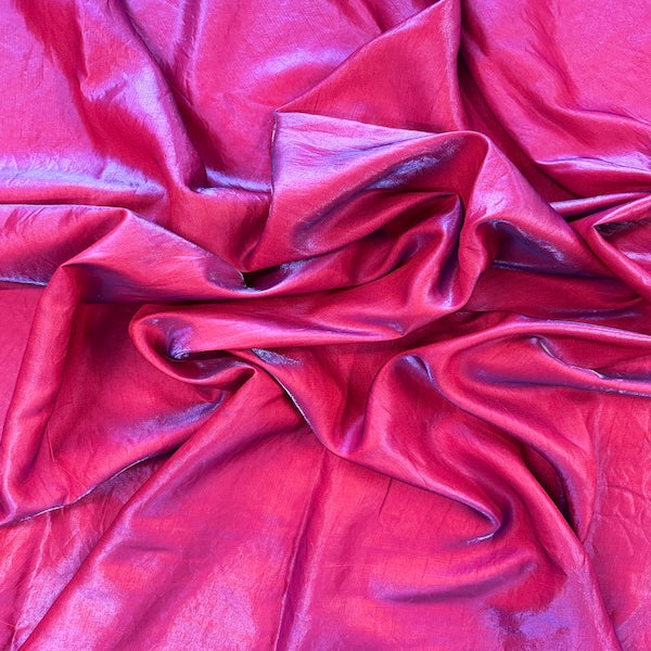 Liquid Reflective Dupioni Faux Silk Fabric