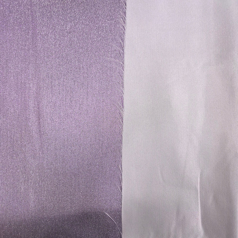 Lavender | Silver Iridescent Glitter Lurex Faux Satin Fabric