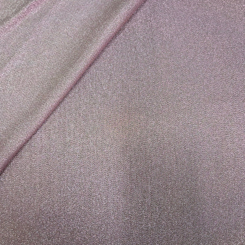 Iridescent Glitter Lurex Faux Satin Fabric