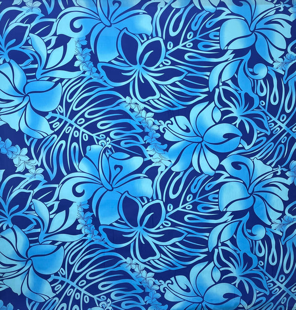 Tropical Flower Paradise Poly Cotton Fabric | Islands Fabric