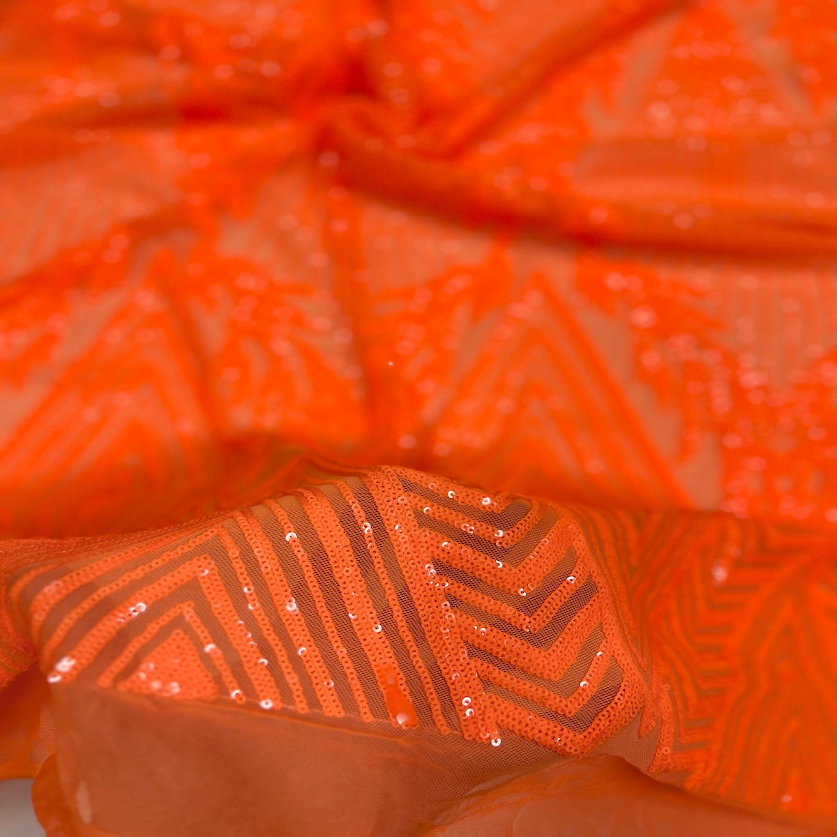 Alpica Geometric Stretch Sequins Fabric | Spandex Palace