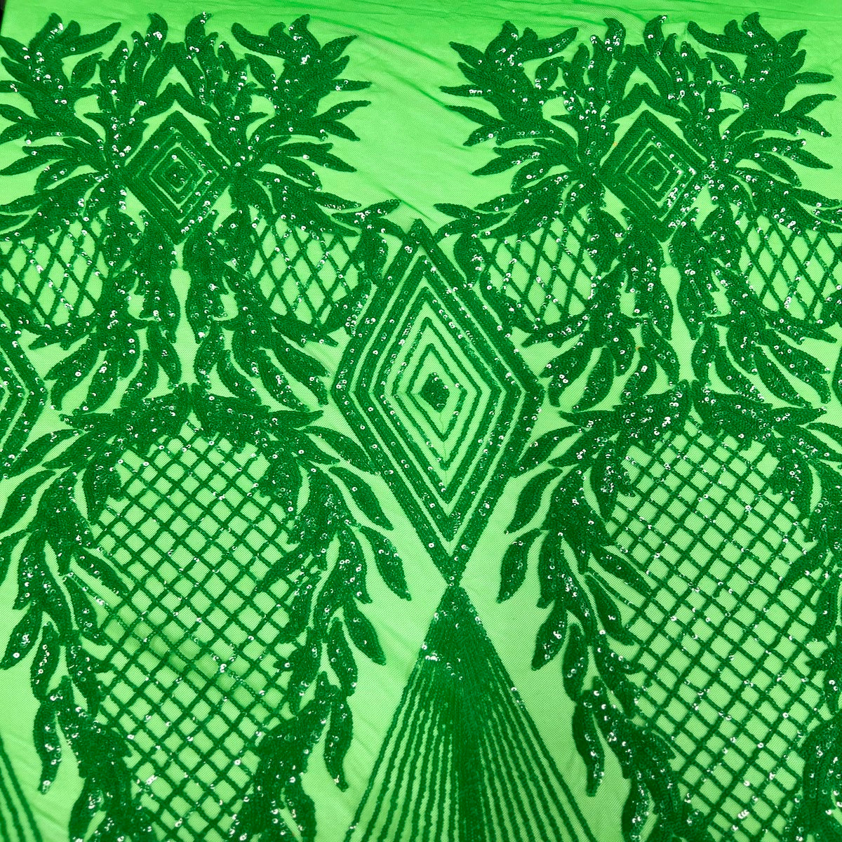 Alpica Geometric Stretch Sequins Fabric | Spandex Palace