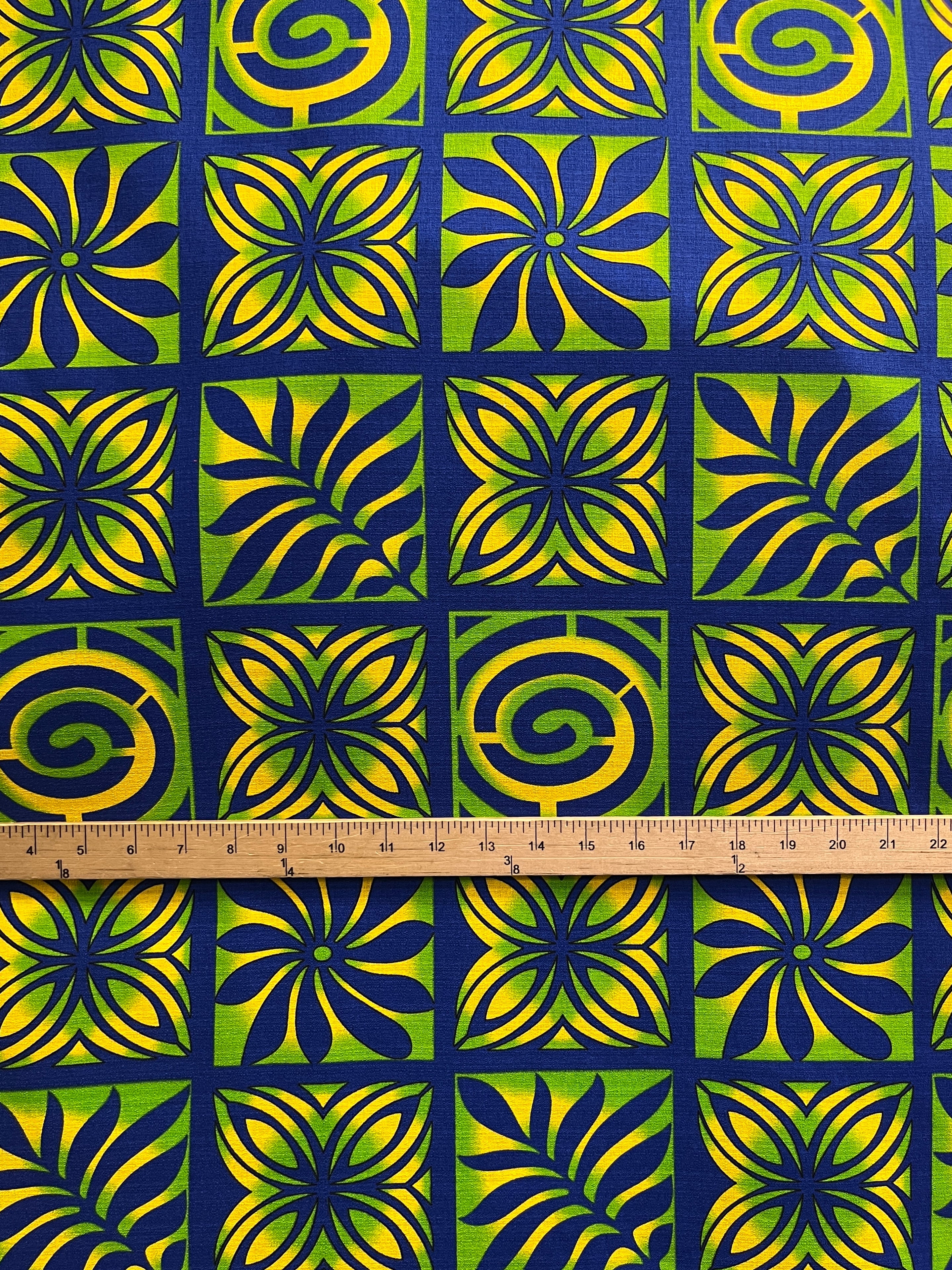 Traditional Polynesian Tapa checkered design Fabric| Cotton Light Barkcloth  | Spandex Palace