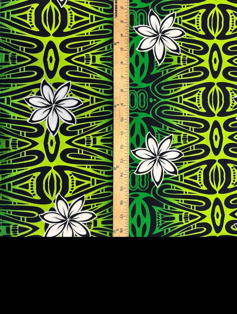 Tiare Polynesian Geometric Design Fabric | Cotton  | Spandex Palace