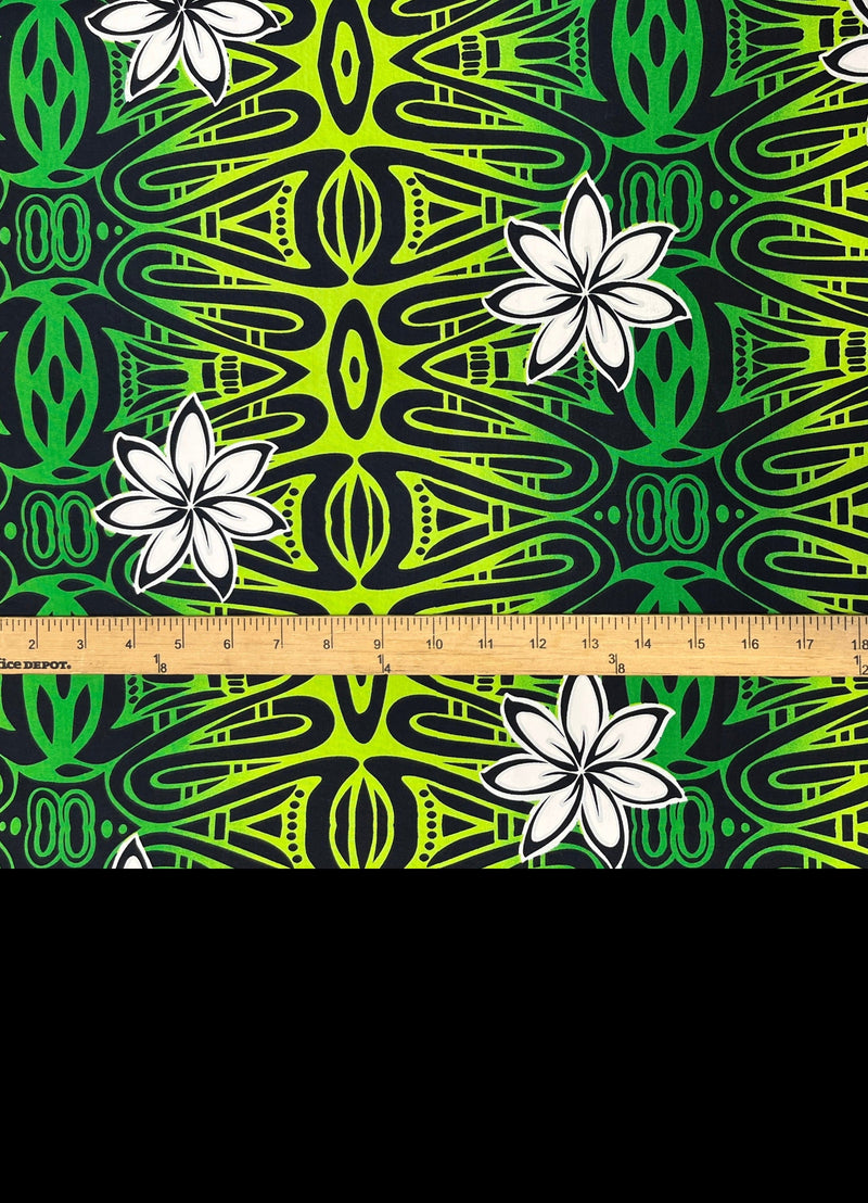 Tiare Polynesian Geometric Design Fabric | Cotton  | Spandex Palace