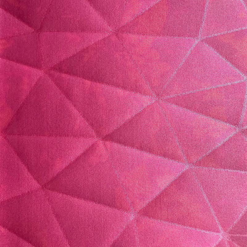 Holographic Bohemian Magic Illusion on  Tricot Fabric | Spandex Palace Pink