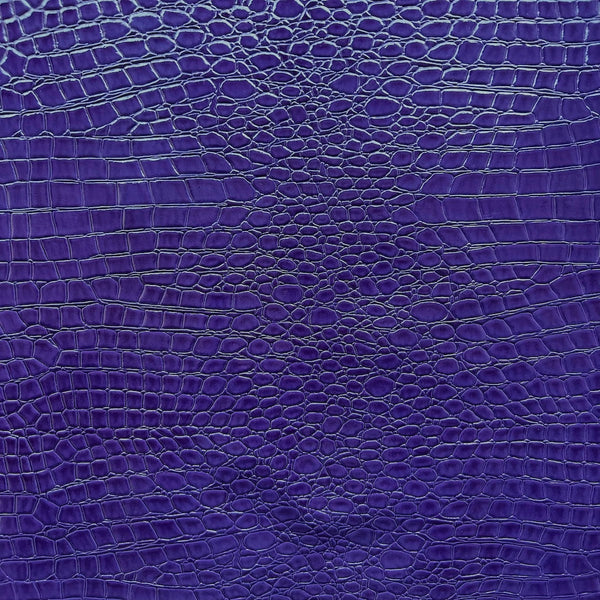 Purple Crocodile Vinyl Fabric