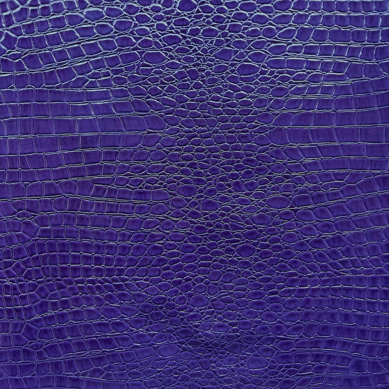 Purple Crocodile Vinyl Fabric